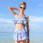 Hot Selling Sunflower bikini three-piece suit,wholesale Fashion Designer New skirt fission a bathing suit Bikini