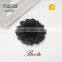 Black attracitive Chrysanthemum shape PU leather flower for shoes &bag decoration