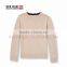 Kintted 100% Cotton Long Sleeve Boys Round Neck Sweater