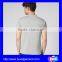 New Summer 2016 fashion mens custom solid color polo shirt gray polo t-shirt
