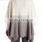 Print Knitting Pattern Lady Knitted Fashion Cashmere Poncho Shawl