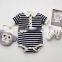 Polo Baby Shirt Designs Romper White With Black Stripe Clothing Baby Wear Clothes