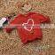 S65852A Cotton Love Heart Pattern Patchwork Long Sleeve Kids Sweatshirts