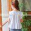 S17608A High Quality Plain T Shirt Girls Sleeveless T shirt