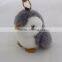 Myfur Popular Penguin Pattern Real Rabbit Fur Made Bag Accessory Pendant