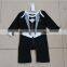 toddler business uniform design long sleeve baby boy romper