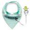 absorbent 100%cotton baby drool bandana bibs with snap