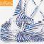 Graphic Feather Print Bikini Sexy Lady Seamless Reversible Bikini
