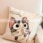 2016 Wholesale Cartoon Cat Sofa Printed Pillow Cotton And Linen Cushion Case