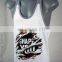 Screen printed mens stringer vest,stringers,