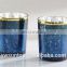 Attractive Romantic Love Blue Mercury Glass Votive Candle Holder For Wedding Baby Shower Party Decoration