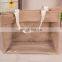Green Handle Shoulder Jute Eco-friendly Reusable Bag