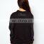 CHEFON Women Leather Sleeve Sweatshirt CAH0033