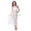 Latest design halter crochet white summer long beach dress