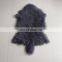 50x90cm purple Mongolian tibetan fur sheepskin hide nursery area floor rug double Hide Pelt Duo