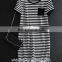 Customized Summer dress striped cotton knitted women long summer dress