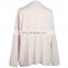 Fashionable women's plus size clothing of cashmere lady long sleeve knit sweater as white round neck t shirt