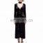 Gothic Punk Rave black longsleeve velvet dress-jacket Y-735