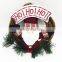 Best Selling Christmas Items Christmas Wreath Door Hanger With Christmas Doll Toy