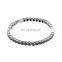 Beautiful custom stainless steel tennis bangle bracelet 5 mm