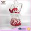 Sexy red flower printed lace nylon fashion design new style underwear