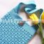 Crochet bag, summer shoulder bag, beach crochet bag, crochet tote bag, women's crochet bag, light blue bag, handmade bag