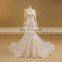 ED wedding gown bridal boat neck long sleeve wedding dress