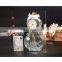 glass wishing bottle cork with flower bow knot creative violin shaped wishing bottle