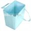 Empty stand durable Collapsible clothes home storage printed design style oxford folding laundry basket hampers for bathroom