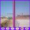 Pink color chain link fence wire mesh for basketball court made in china