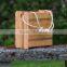 Custom handmade solid wooden growler bottle crates with rope handle