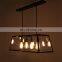 Bedford Four-Light Glass Island Pendant Light Oil Rubbed Bronze Finish