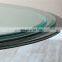 Triangle tempered glass table top with professional chamfering