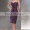 Hot Sale High Quality Knee Length Beaded Lace Applique Vintage Mother Of The Bride Dresses