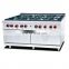 Commercial Gas Cooking 8 Stoves /Stainless Steel Gas 8 burners with two gas Oven