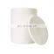 custom popular cylinder small luxury decorative matte black white empty geometric ceramic candle jar with lid