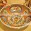 India style excellent quality glazed colorful vanity sink of ceramic made in Jingdezhen