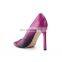 Crocodile design pointed court heels shoes women new popular design and fashion high ladies heel sandals