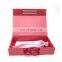 Hair bundles packaging extension human weave hair gift box with ribbon handle