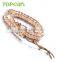 Topearl Jewelry Potato Shape Freshwater Pearl Bracelet Stylish Woven Leather Wrap Bracelets for Women Jewelry CLL160