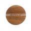 eco friendly 10cm simple 100% natural custom acacia round wooden cup holder mat