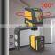 2 Lines 3D Green Laser Level Horizontal And Vertical Cross Lines With Auto Self-Leveling, Indoors and Outdoors laser levels