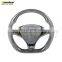 White/Black Nappa Model S X Plaid Round Steering Wheel For Tesla Modelx Steering Wheel Carbon Fiber Matte Gloss