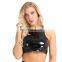 Night Club Wear Sleeveless Stylish Back Zipper Sexy Crop Tops For Women