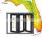 Horicane Windows Florida Miami-Dade NOA  aluminium  bi-folding  impact resistant  windows