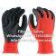 13Gauge Polyester Liner Crinkle Dipped Latex Palm Fit Glove Latex Dipped Work Gloves Latex Dipped Gloves