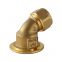 Stock For Sale Wholesale Brass Ture Color High Quality 59 Brass Elbow PEX Pipe Fitting