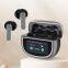UI Display Tws Earbuds  TWS  LED Display sport  bluetooth Wireless in-ear noise cancelling earbuds with earhook earphone
