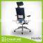 Black Backrest, Blue Mesh, Blue Seat Office Mesh Chair with Adjustable Aluminum Armrest and 3D Headrest Aluminum Base