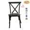 simple design metal dining cross back chair